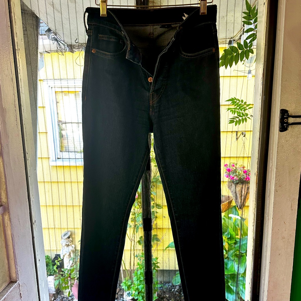 H&M High Waisted Skinny Dark Denim Jeans